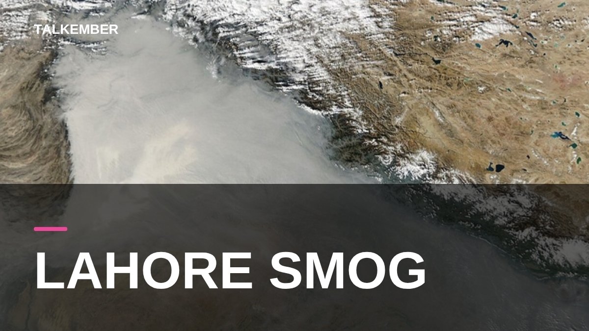 NASA satellite image showing a thick smog layer over Pakistan and northern India (file photo, November 2024)