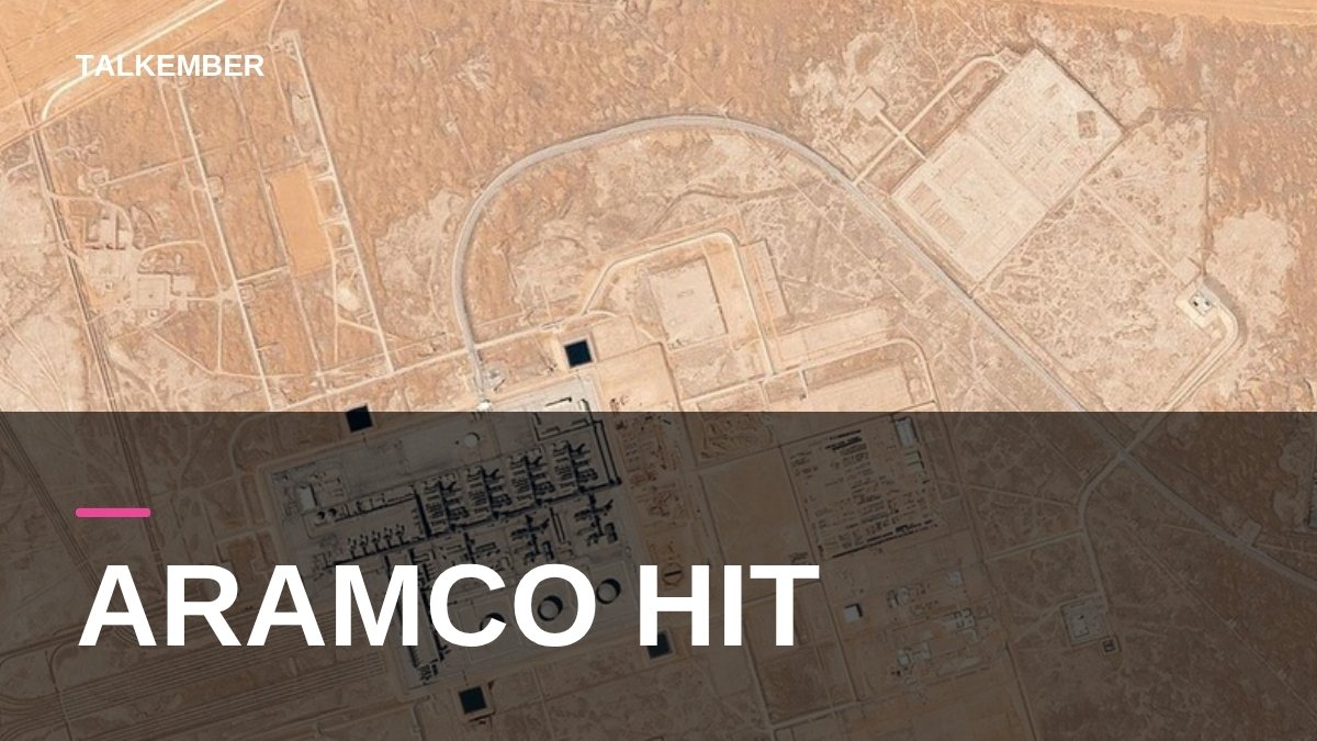 Satellite view of Aramco's Khurais oil processing facility, not the Dhahran site hit this week (file image, 2017, cropped)