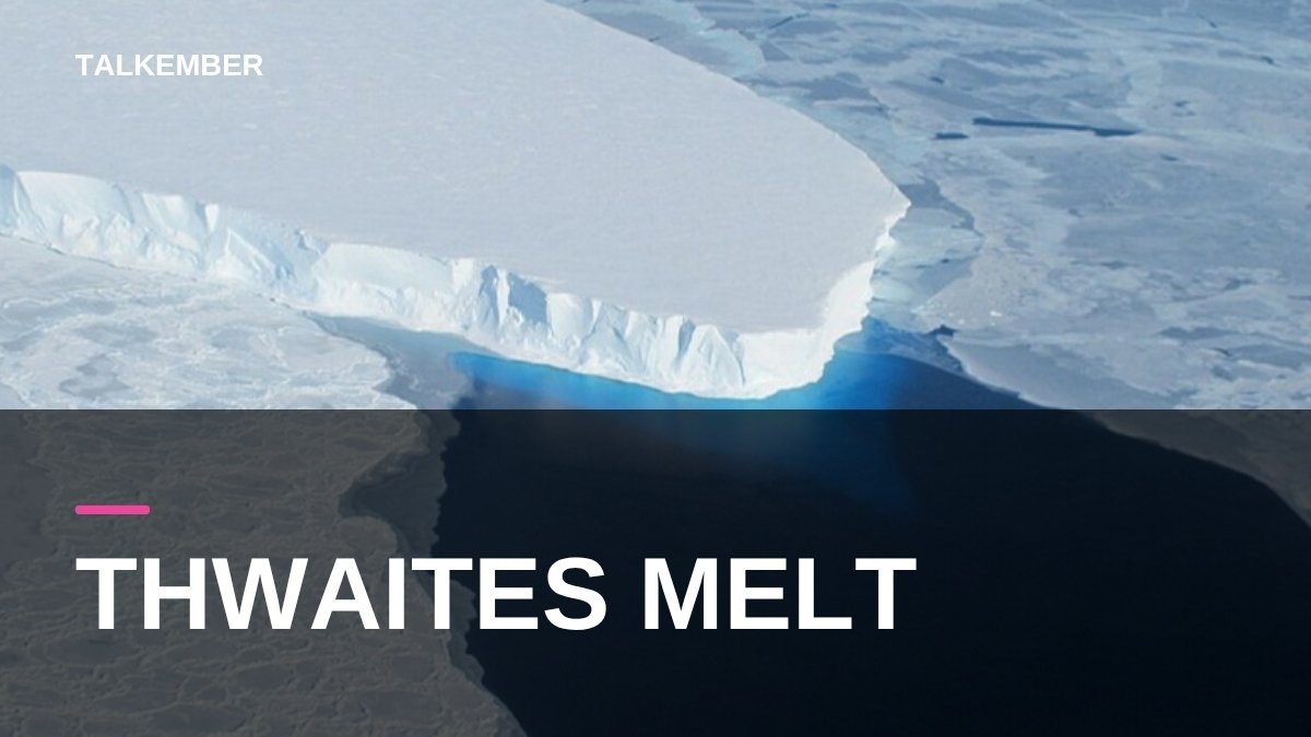 The ice front of Thwaites Glacier in West Antarctica seen from a NASA aircraft (file photo)